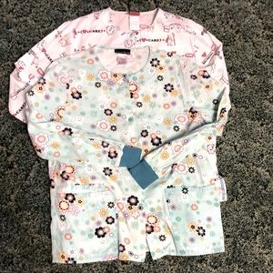 3 women’s S-XS- Dental Scrub jackets